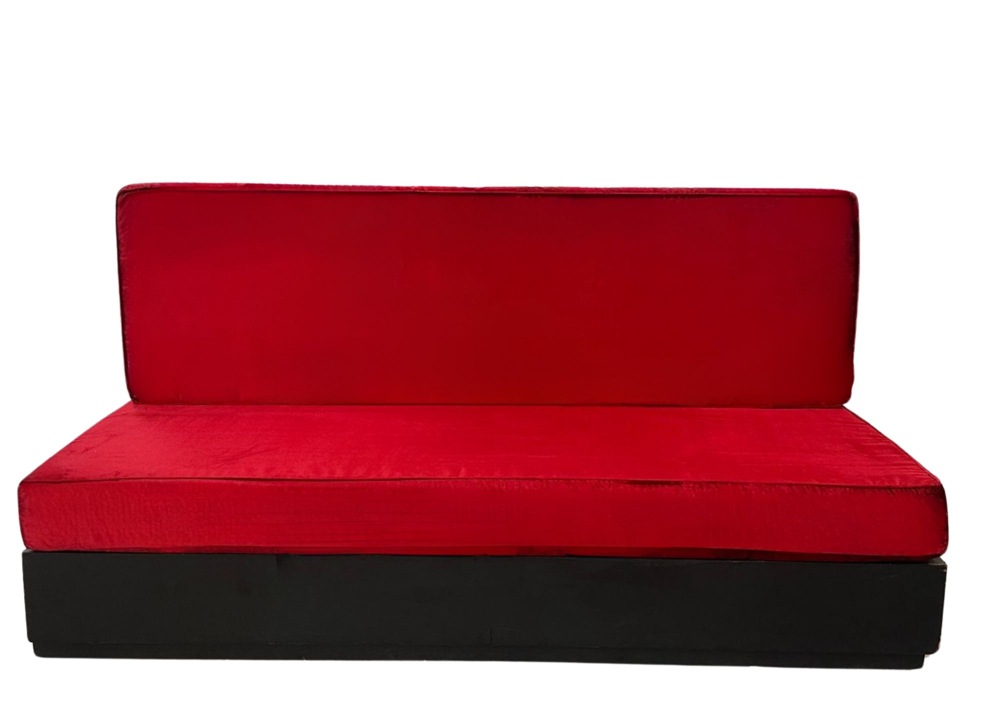 Divano Nima Velluto Rosso h100 198x90cm