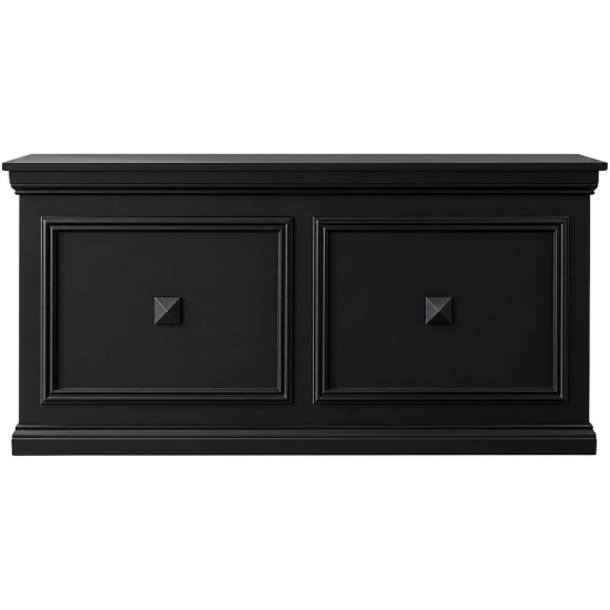 Bancone bar nero con cornice 160x78