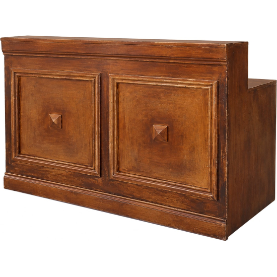 Bancone bar con cornice noce e nero