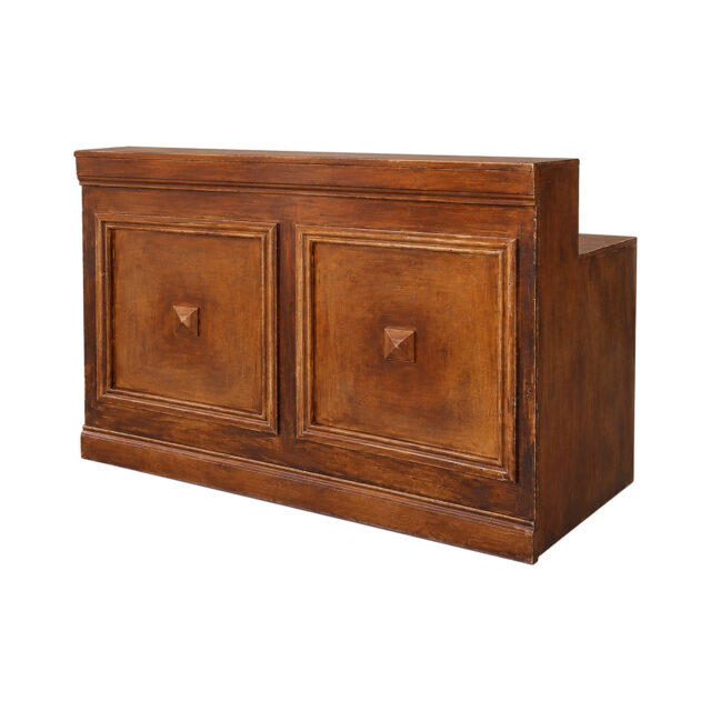 Bancone bar con cornice noce e nero