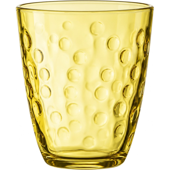Bicchiere Giallo Con Sfere