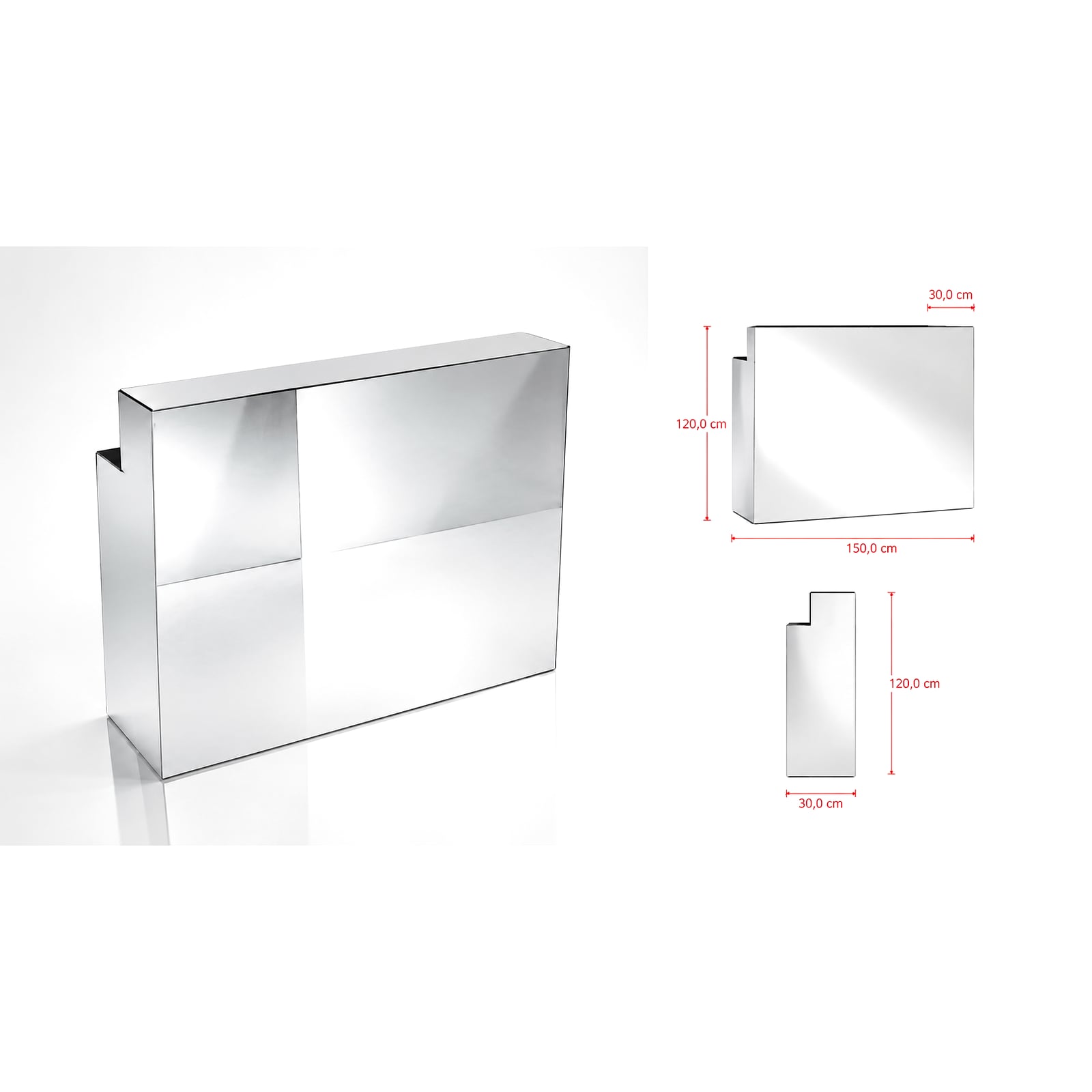 Modulo bar specchiato