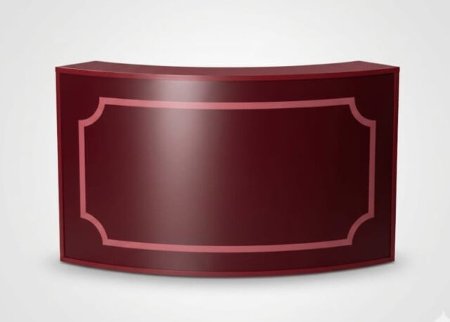 Desk Bianco Curvo